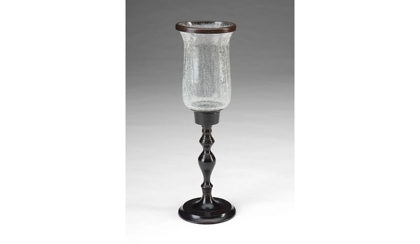 Decorative Accessories High Quality Furniture Hand Finished Cast Brass Hurricane Candlestick