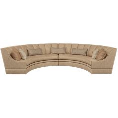 SECTIONALS - Leather & High End Upholstered Furniture Half round luxury sectional sofa