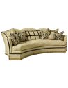 SOFA, COUCH & LOVESEAT Sofa with architectural details and contrasting trim