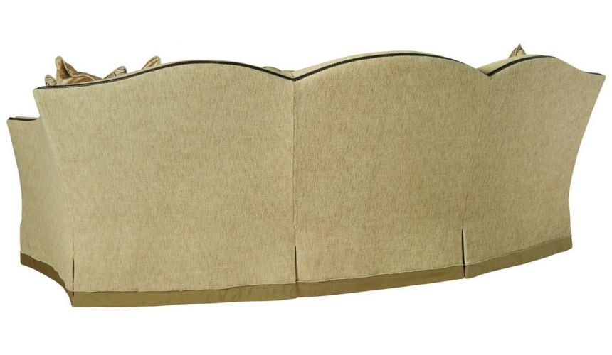 SOFA, COUCH & LOVESEAT Sofa with architectural details and contrasting trim