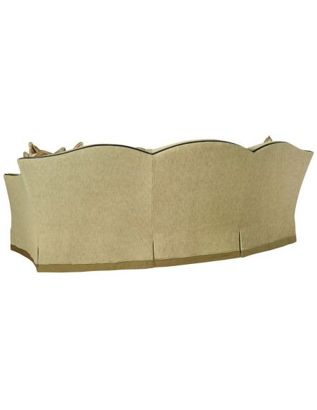 SOFA, COUCH & LOVESEAT Sofa with architectural details and contrasting trim