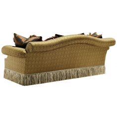 SOFA, COUCH & LOVESEAT Rolled back sofa with a chic fringed skirt 2