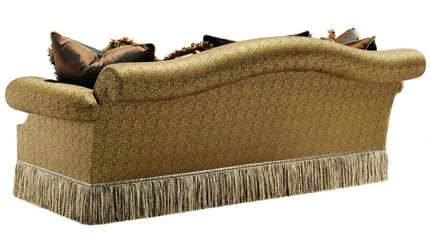 Fringe skirt sofa best sale