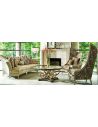 SOFA, COUCH & LOVESEAT Contemporary style sofa covered in a sophisticated oatmeal fabric