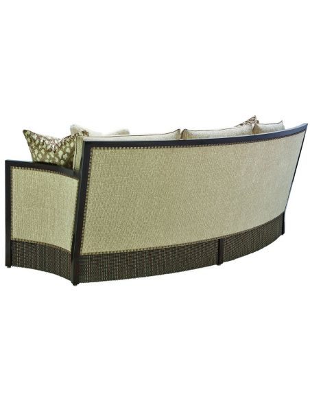 Unique retro style curved sofa 