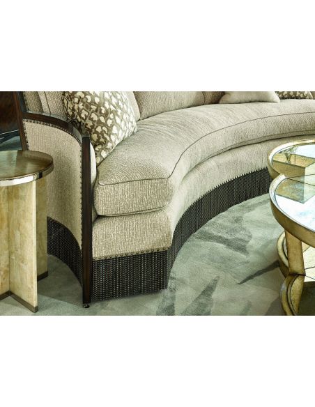 Unique retro style curved sofa 