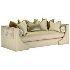 SOFA, COUCH & LOVESEAT Sofa with interesting architectural details and a cool contemporary vibe