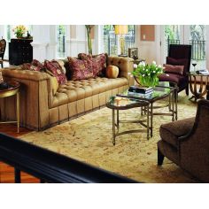 SOFA, COUCH & LOVESEAT Sofa with unique tufted seats and intricate pleats 2