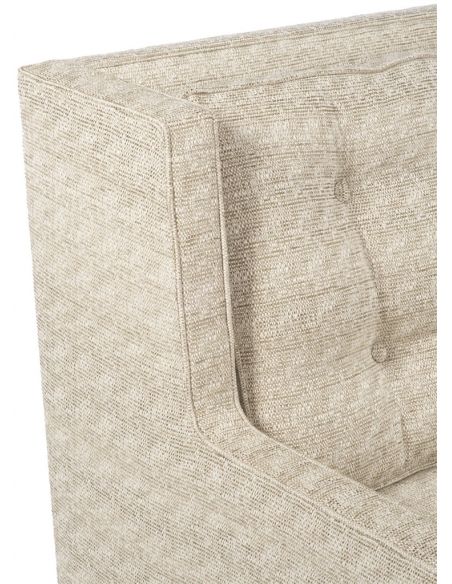 Luxury Leather & Upholstered Furniture Textured Three Cushion Coach