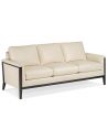 Modern white leather sofa 
