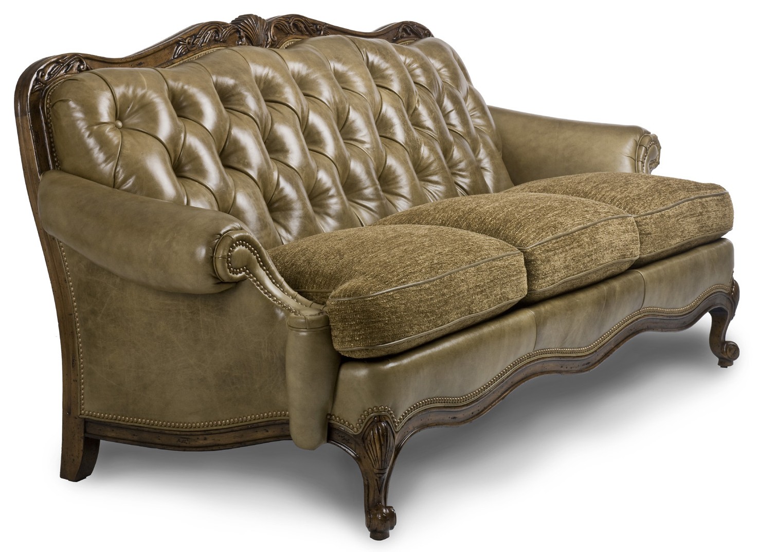 tufted leather sofa nebraska furniture mart
