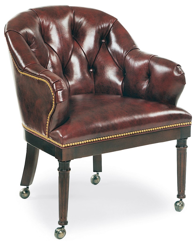 Office Chairs Chocolate leather club chair