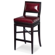 Red Leather Bar Stool With Arms, Red Leather Bar Stools With Back