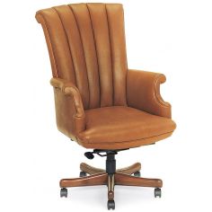 Office Chairs  Caramel leather office chair