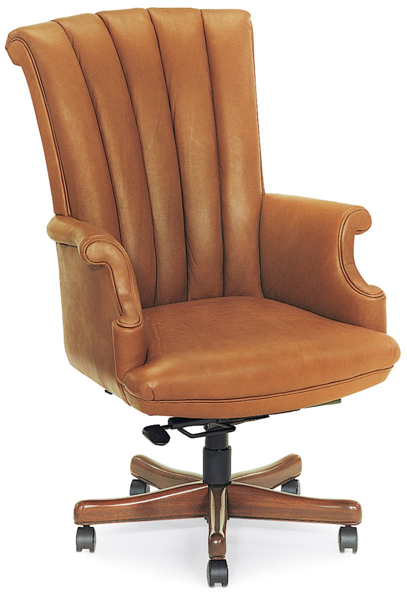 Office Chairs  Caramel leather office chair