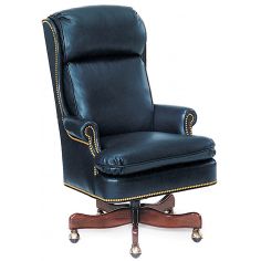 Office Chairs Leather wing backed office chair
