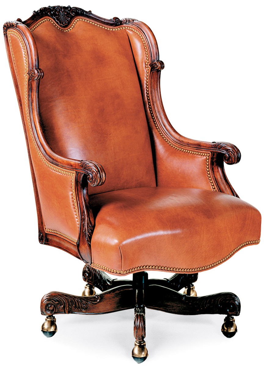 Office Chairs Caramel leather office chair