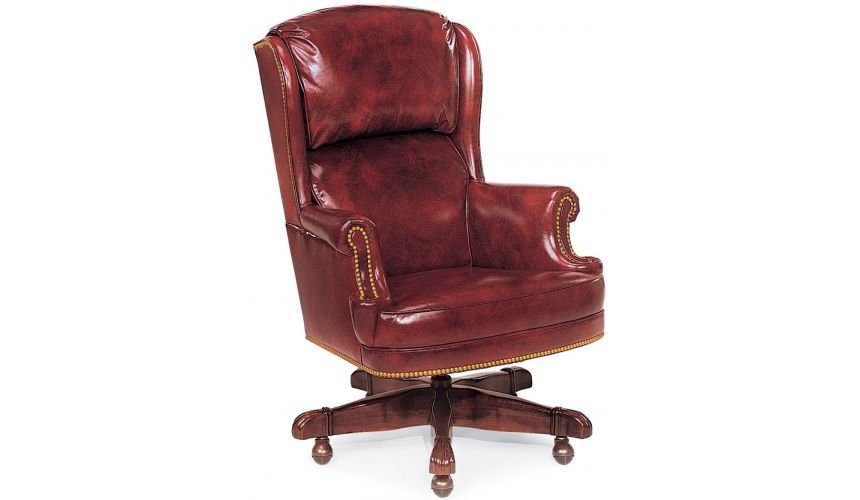 Leather deals study chairs