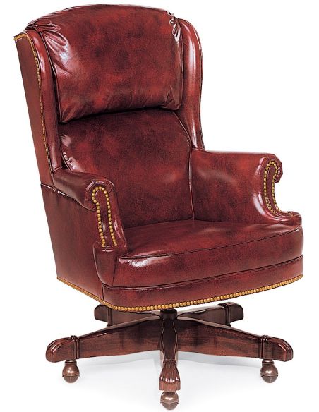 Cordovan leather office chair