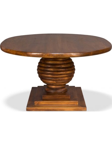 Wooden Oval Top Dining Table