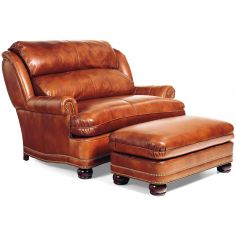 8140NB/8139NB Austin High Back Chair & 1/2 & Ottoman & 1/2