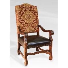 Dining Chairs Rustic Luxury Furniture Red Damask Side Chair 2