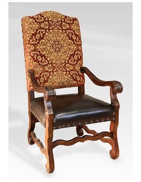 Dining Chairs Rustic Luxury Furniture Red Damask Side Chair