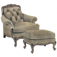 1520/1519 Renoir Tufted Chair & Ottoman