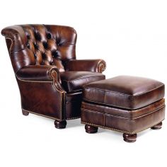 1786/1785 Wallace Tufted Chair & Ottoman