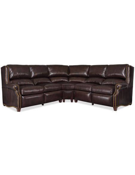 Grand leather sectional