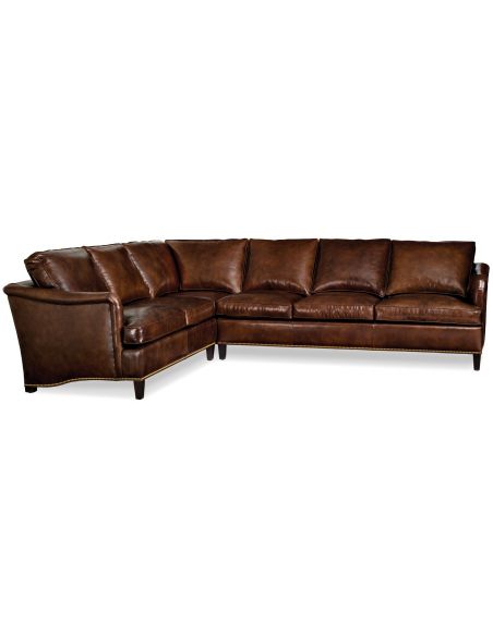 Lux leather sectional 