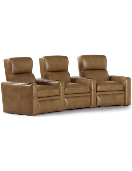 Lux leather theater style power recliners