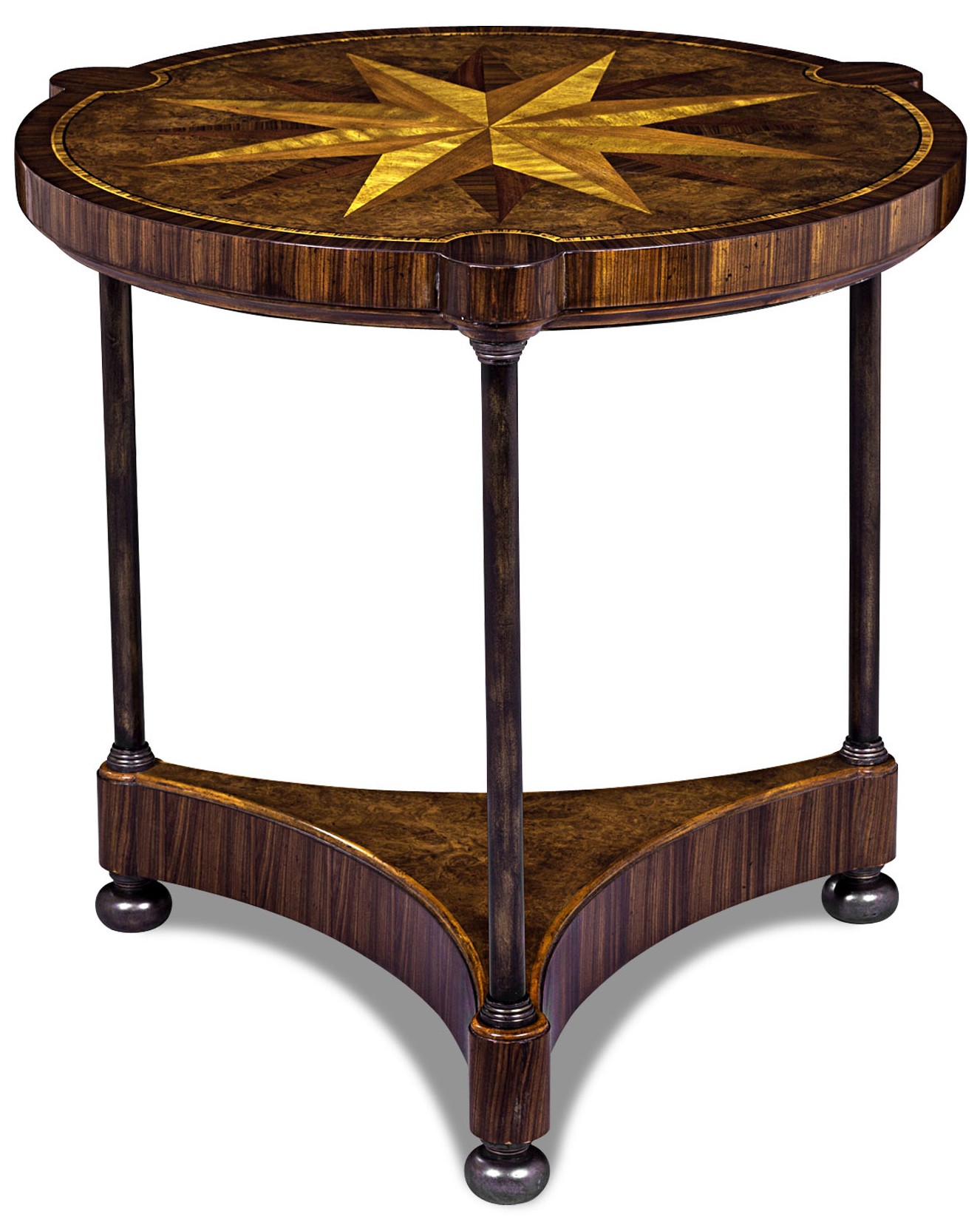 Round & Oval Side Tables Ebonized Avodire Conversation Table