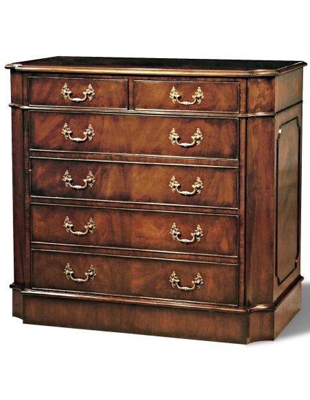Crotch Mahagony Veneer File Cabinet