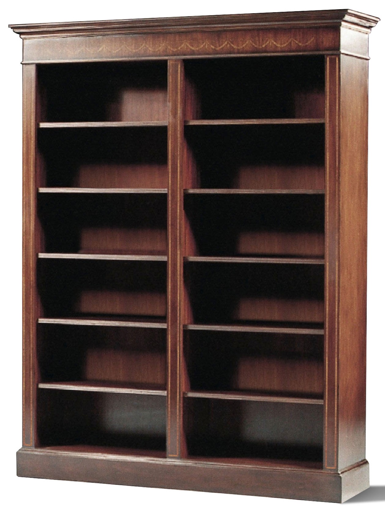 Bookcases Mahogany Bookcase Marquetry Inlay Different 2