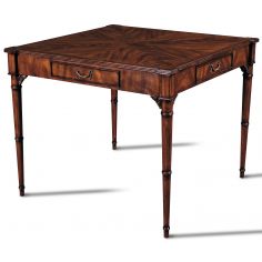 Game Card Tables & Game Chairs Crotch Mahogany Card Table