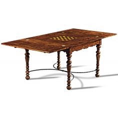 Game Card Tables & Game Chairs Hand Planed Heavily Distressed Game Table
