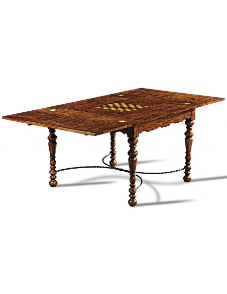 Hand Planed Heavily Distressed Game Table