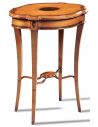 Round & Oval Side Tables Yew Wood End Table