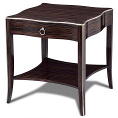 Square & Rectangular Side Tables Engineered Macassar Ebony Side Table