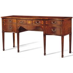 Breakfronts & China Cabinets Crotch Mahogany Movingue Marquetry Sideboard