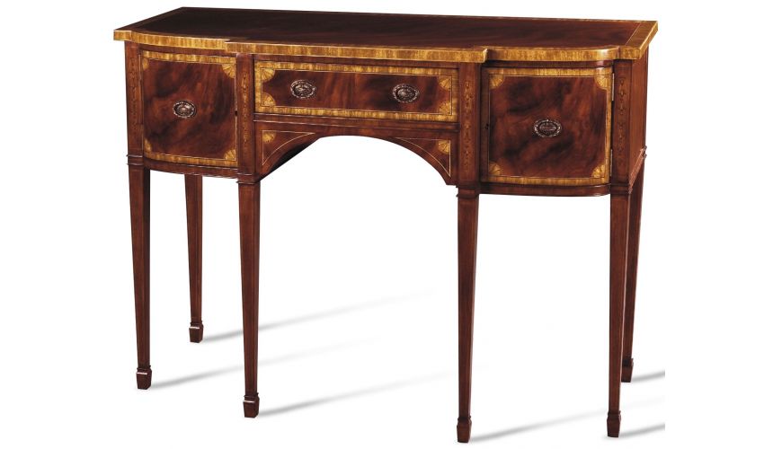 Breakfronts & China Cabinets Crotch Mahogany Movingue Sideboard
