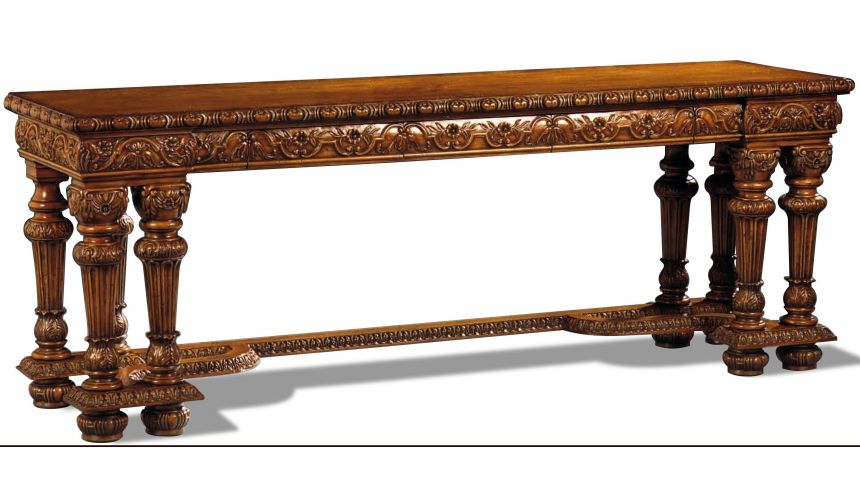 Console & Sofa Tables Beautifully Carved Walnut Console Table
