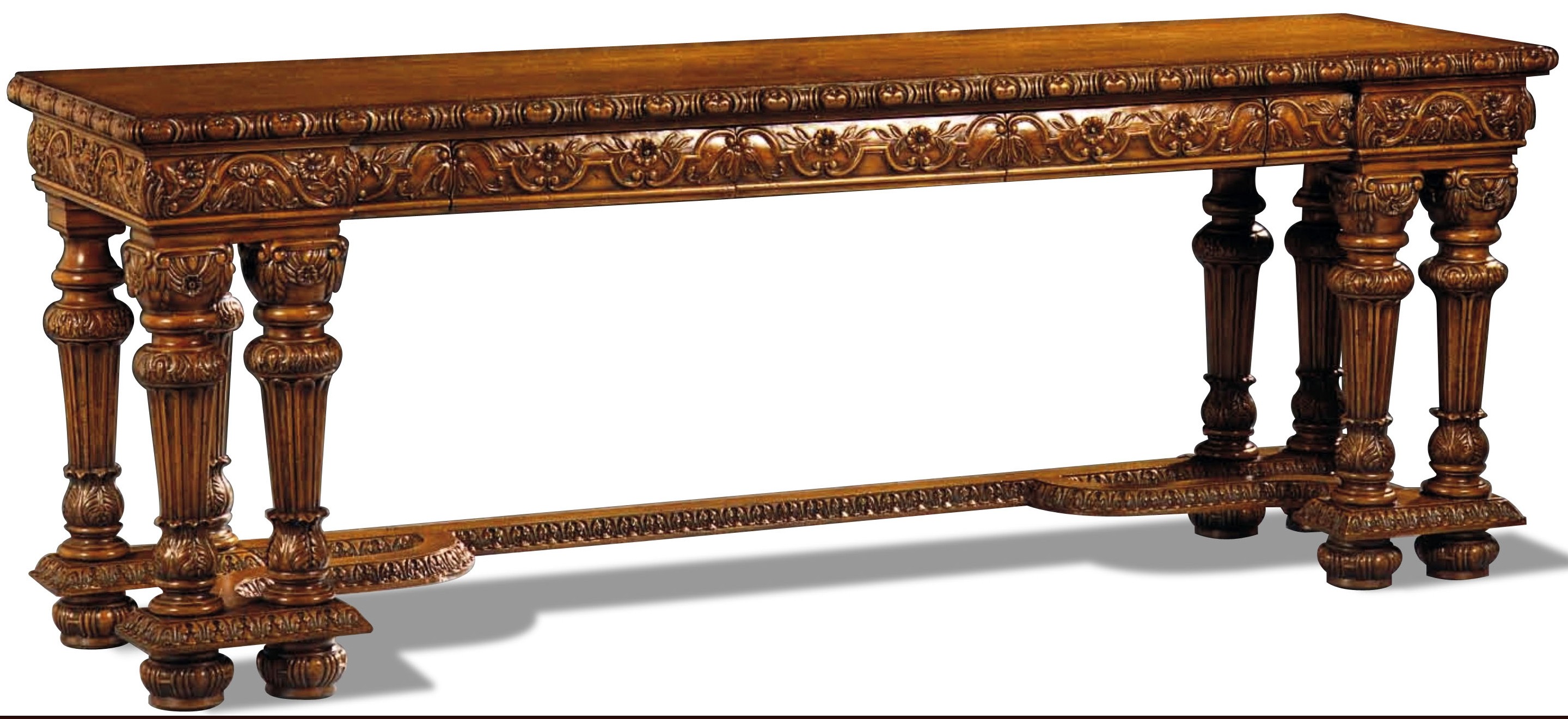 Console & Sofa Tables Beautifully Carved Walnut Console Table
