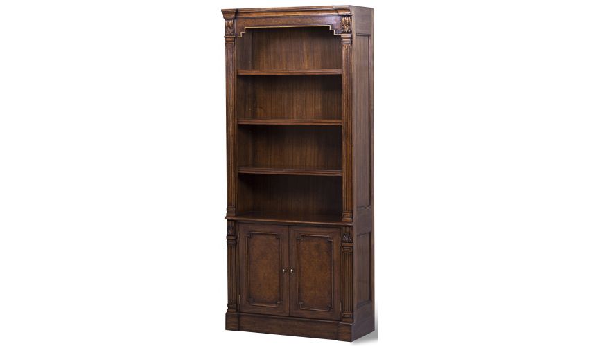 Bookcases Myrtle Burl Breakfront Marquetry