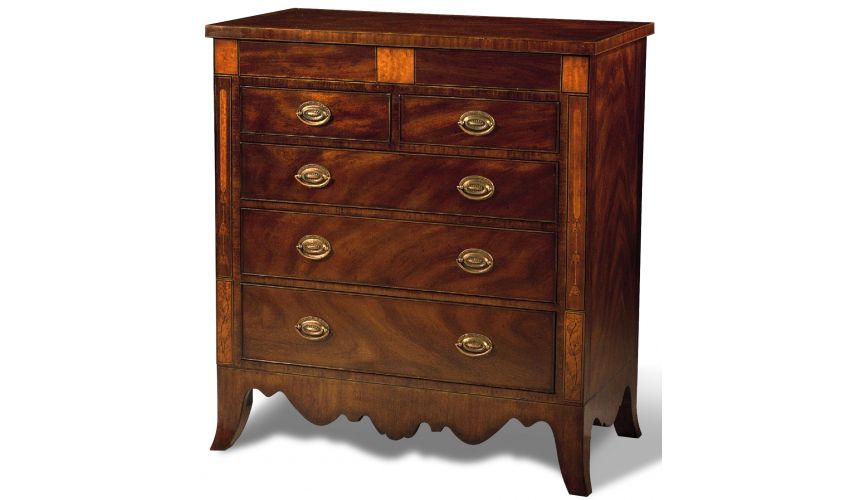 Chest of Drawers Crotch Mahogany Chest Drawers