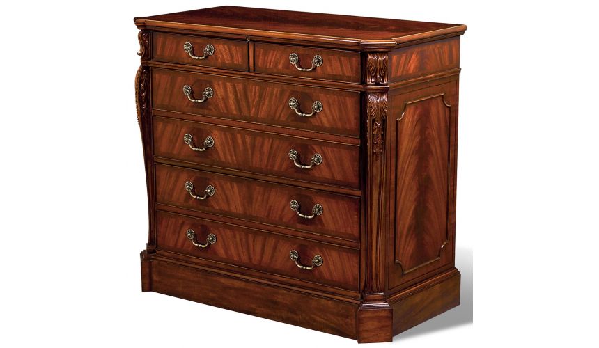 Chest of Drawers Crotch Mahogany File Drawer