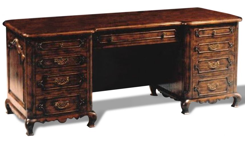 Executive Desks Planed Heavily Distressed Credenza