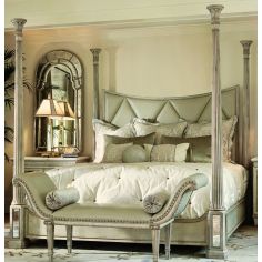 BEDS - Queen, King & California King Sizes Stunning light color four poster bed