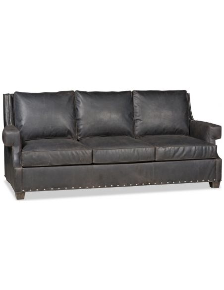 Lazy and comfy modern style leather sofa
